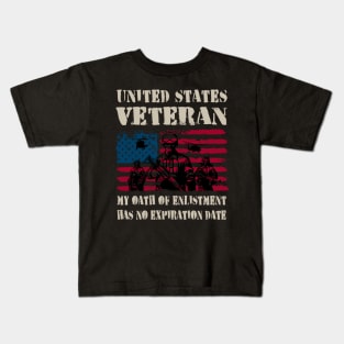 United States Veteran Oath Kids T-Shirt